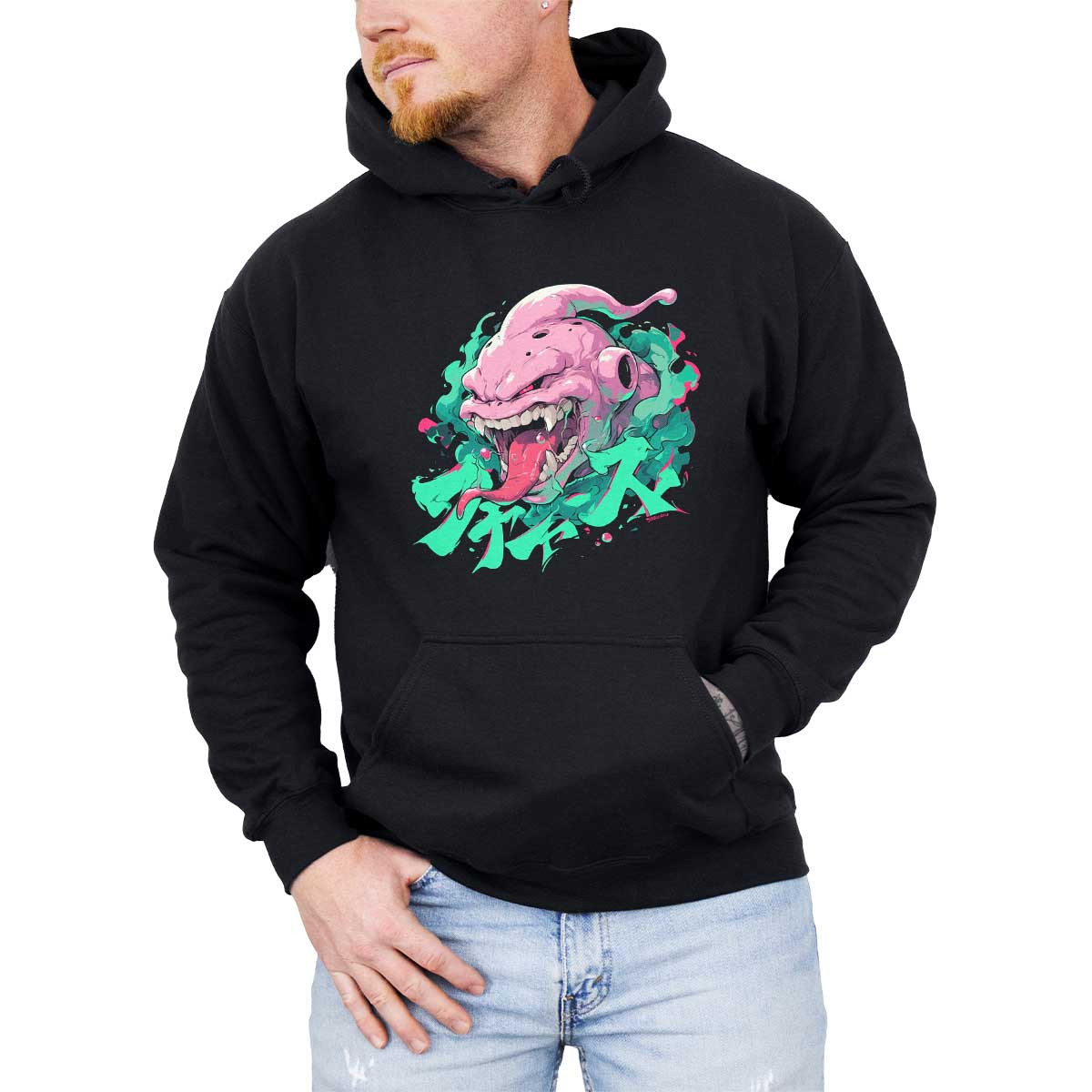 polerones-anime-hombre-majin-buu-amigable-en-colores-aqua-11