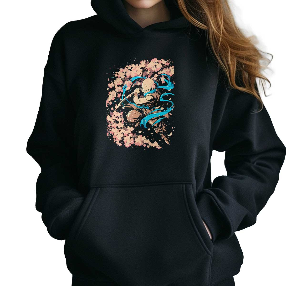 polerones-anime-krillin-cherry-blossoms-en-mocha-y-tiffany-azul-real-33