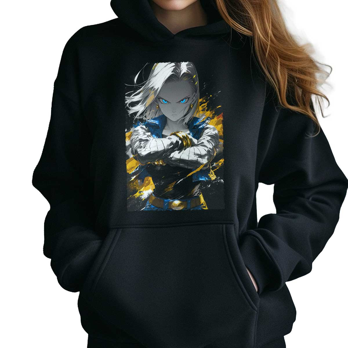 polerones-anime-mujer-android-18-fighting-dragon-ball-ts-33