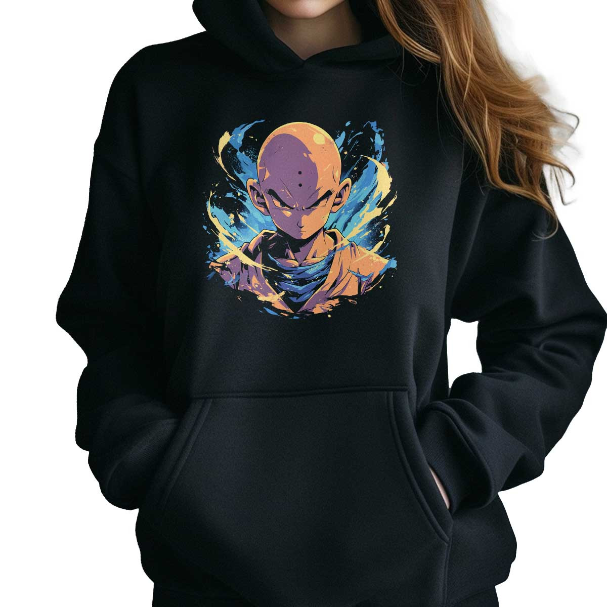 polerones-anime-mujer-dragon-ball-krillin-en-tonos-pastel-y-denim