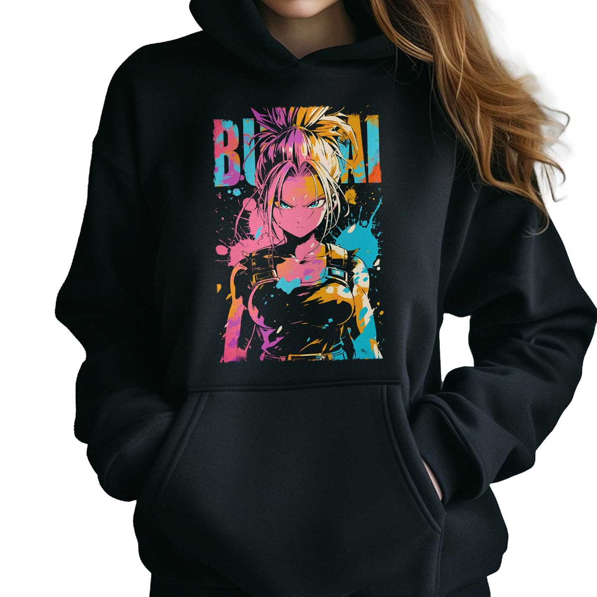 polerones-anime-mujer-estampada-gama-de-colores-bulma-full-power-arco-ris-y-orqu-dea-