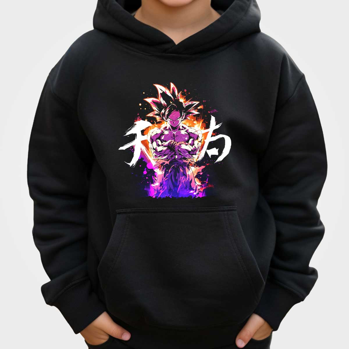 polerones-anime-unisex-goku-en-batalla-con-aura-en-spectrum-y-umber-